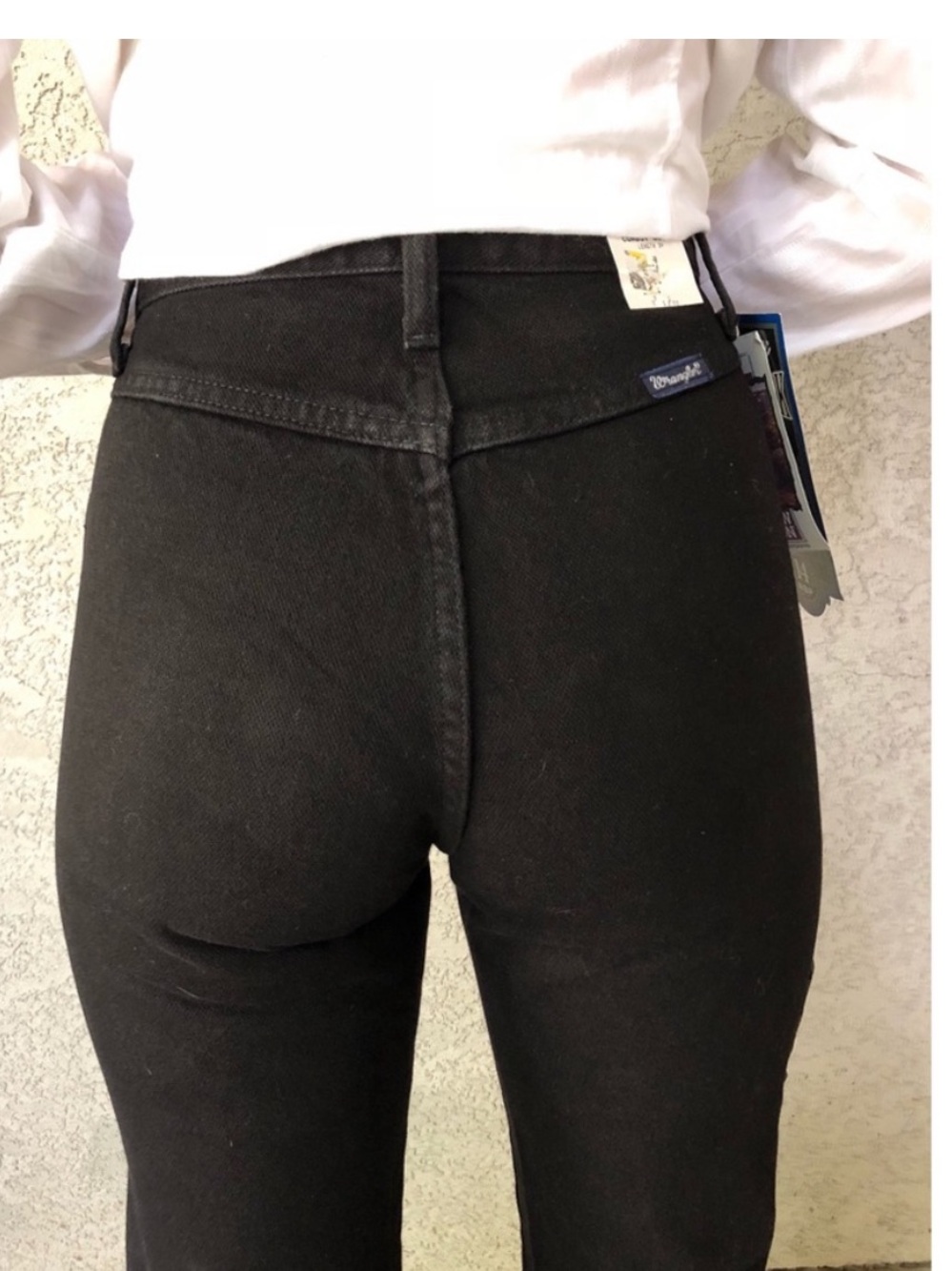 Vtg black wrangler bareback jeans